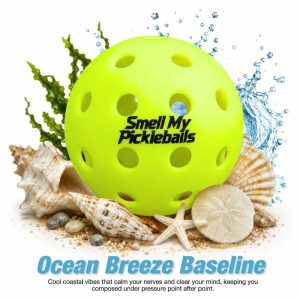 Ocean Breeze Baseline  | 3 scented pickleballs